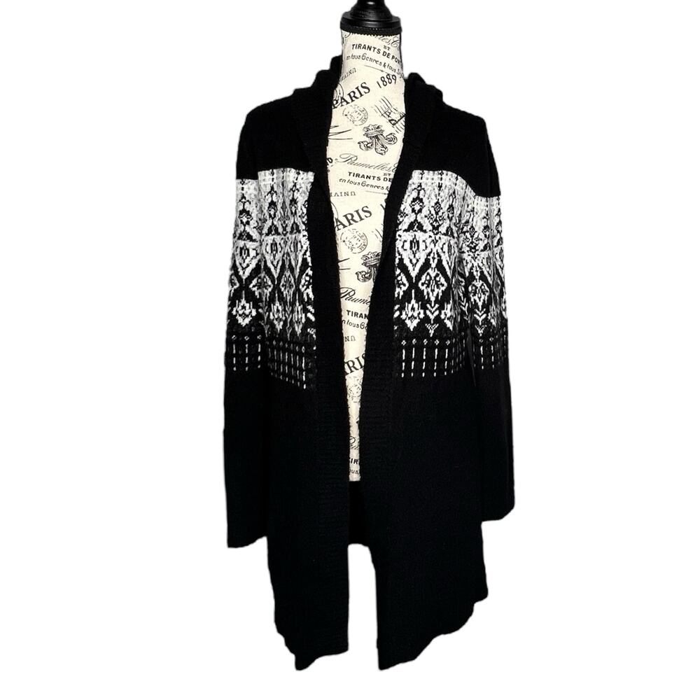 Love Ellie (S) Helga Fair Isle Hooded Cardigan - Stitch Fix Open Front Soft